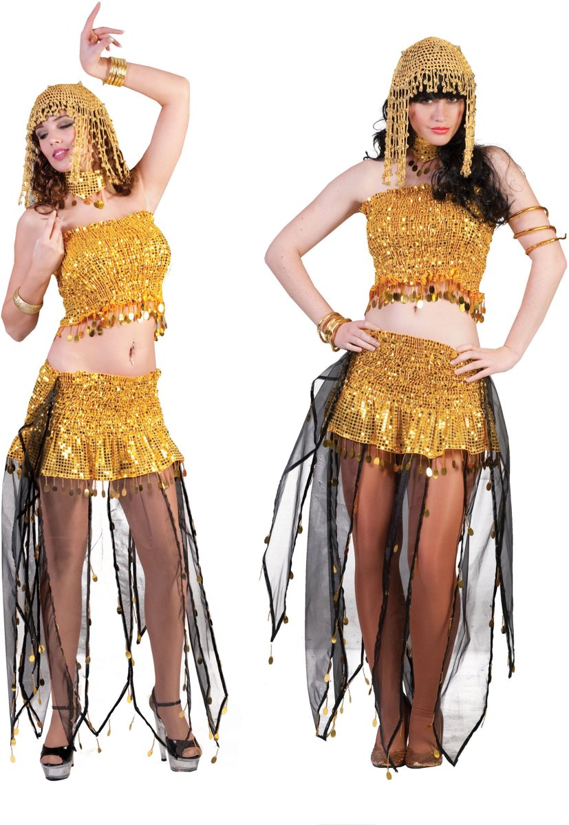 1001 Nacht & Arabisch & Midden-Oosten Kostuum | 1001 Nacht Betoverde Buikdanseres | Vrouw | One Size | Carnaval kostuum | Verkleedkleding